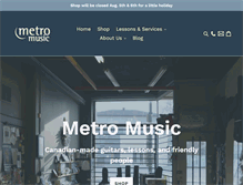 Tablet Screenshot of metromusicottawa.ca